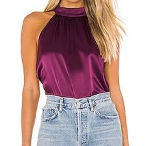 Express Sangaria Purple Halter Top